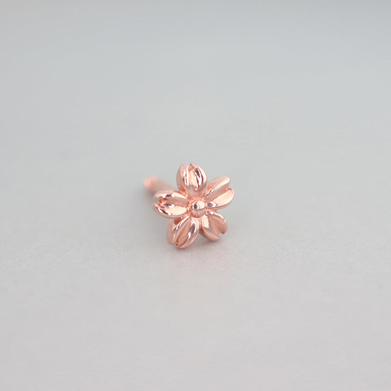 Rose Flower Stud Earrings (14K) – J Rose Flower Stud Earrings (14K) – J