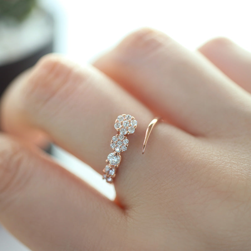 Spiral Open Ring Sterling Silver