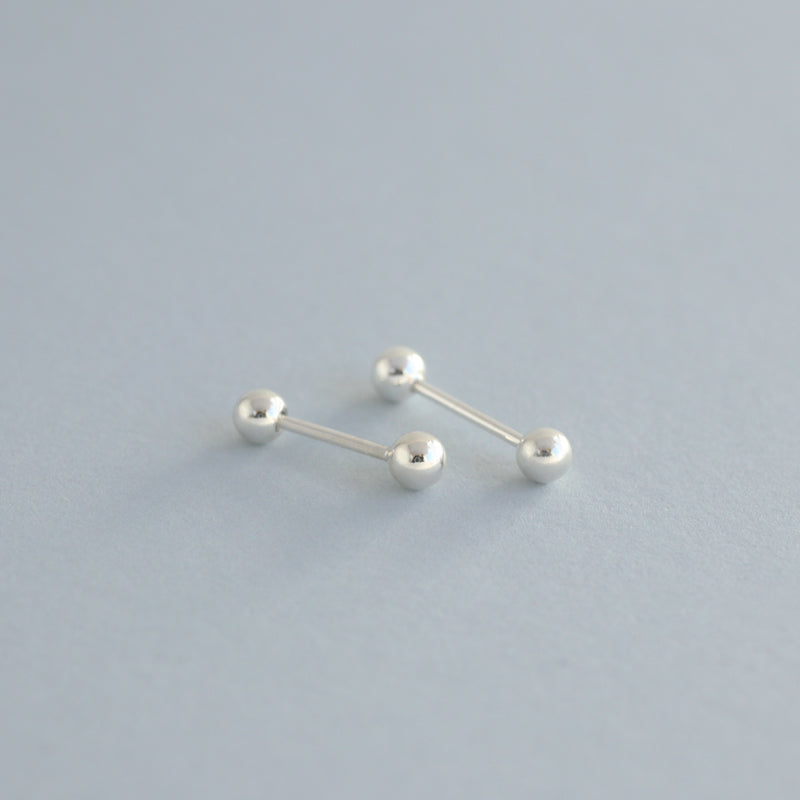 Ball Barbell Piercing- Sterling Silver