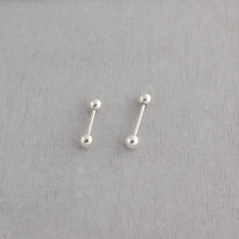 Ball Barbell Piercing- Sterling Silver