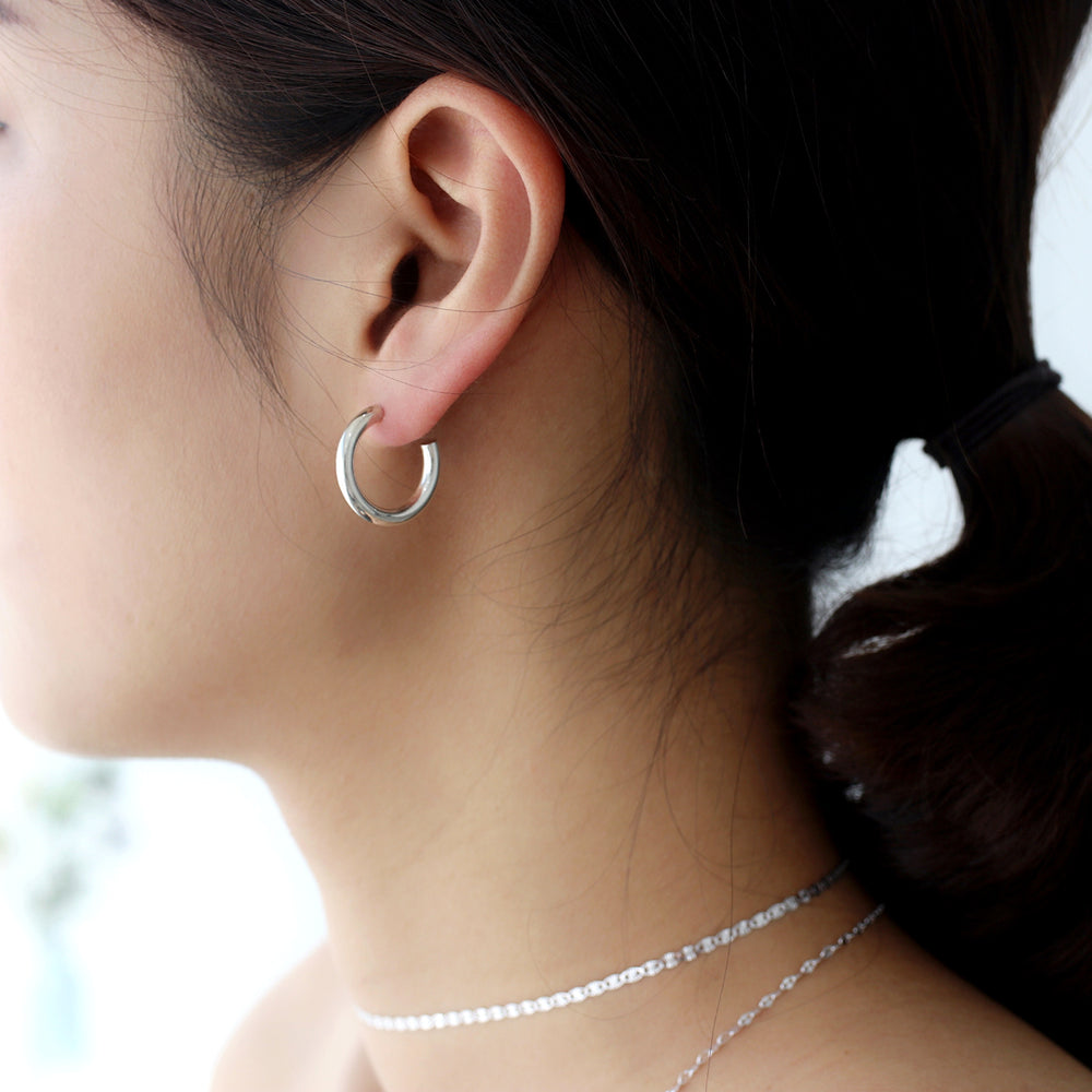 SILVER925 HOLLOW HOOP EARRINGS/シルバー/ピアス sterling-silver-hollow-hoop-