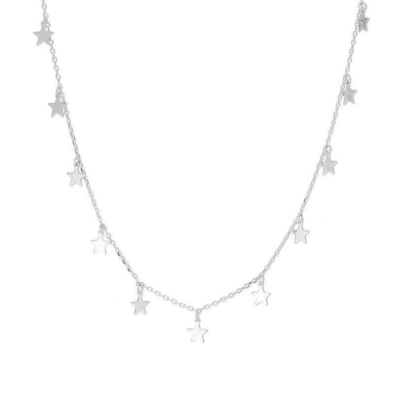 Star Chain Necklace- Sterling Silver