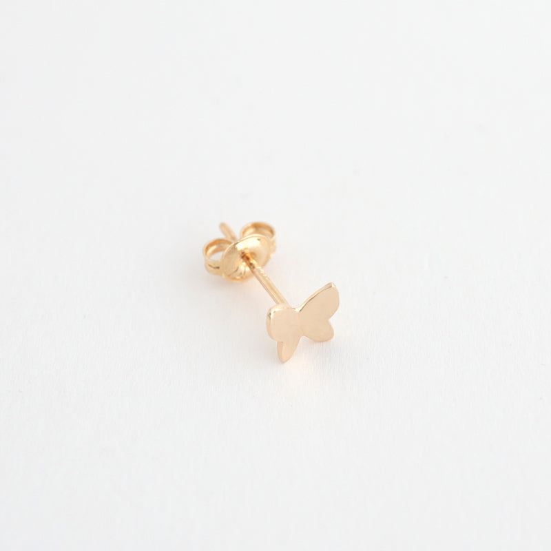 Tiny Butterfly Cartilage Stud- 14K Gold