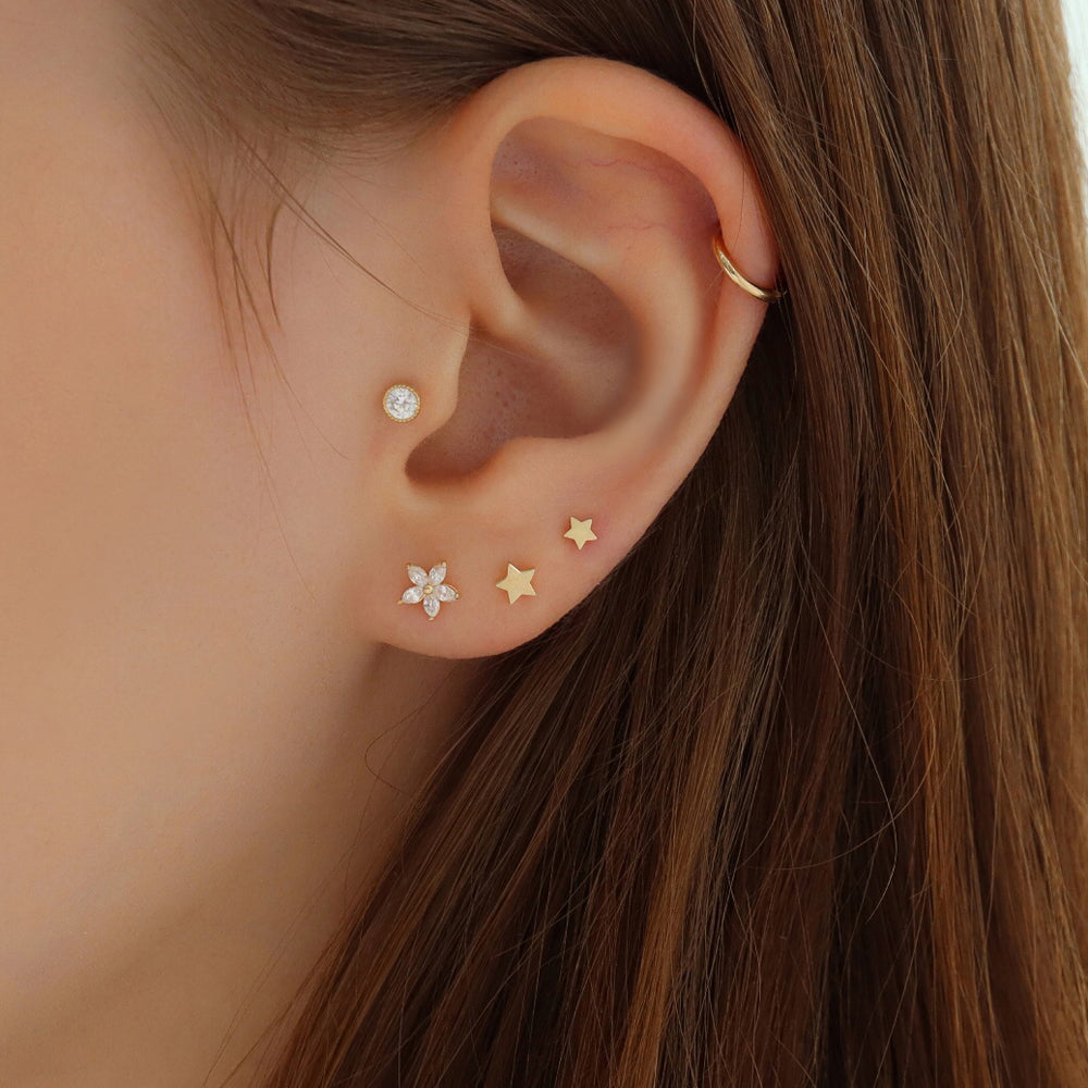 14k store Star Earrings