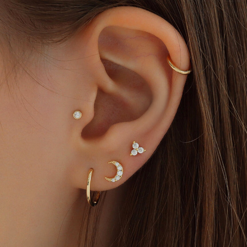 925 Sterling Silver Pearl Ball Screw Back Cartilage Helix Earrings Gift Box 925 Sterling Silver Pearl Ball Screw Back Cartilage Helix Earrings Gift Box