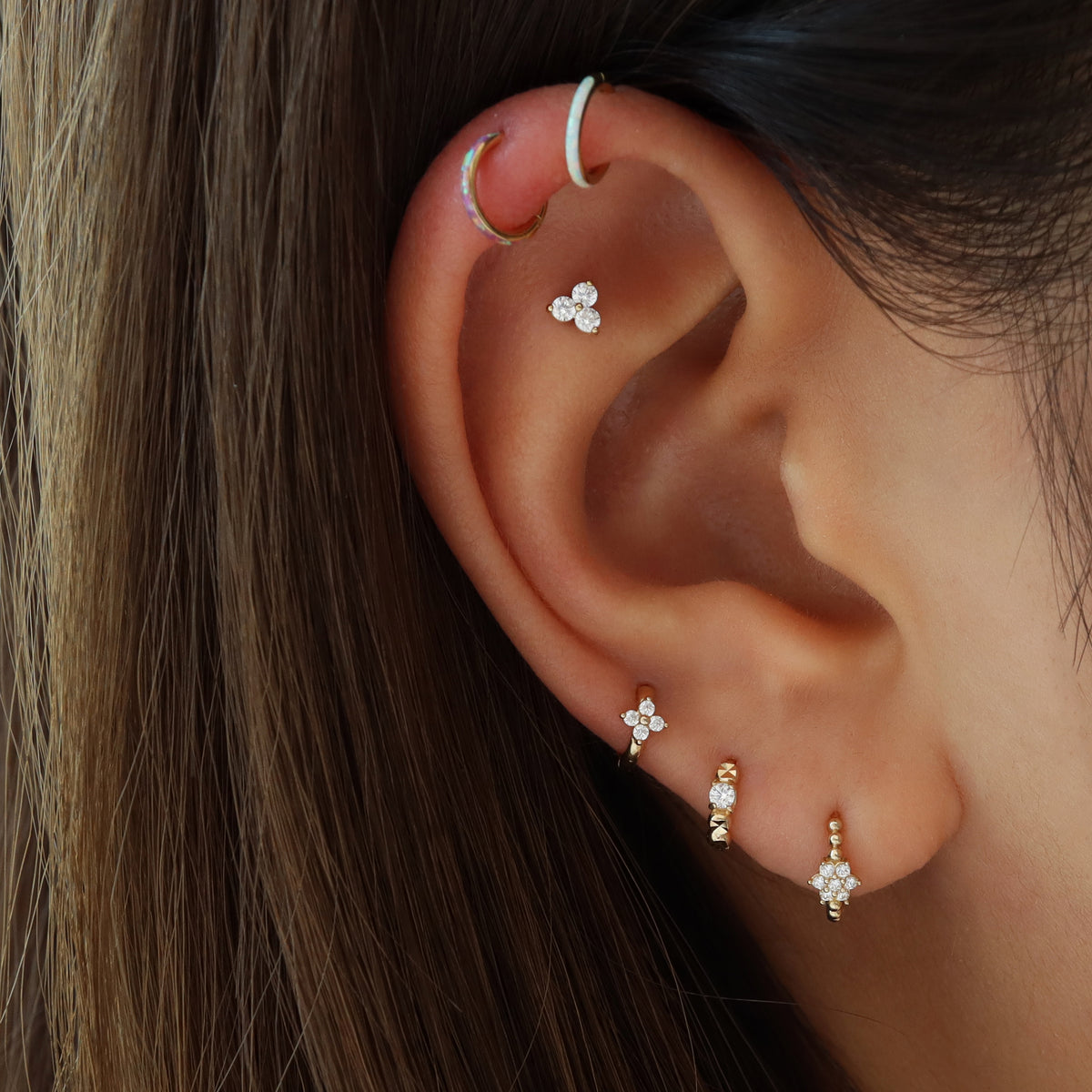 ◆STONEHENgE◆ 14K Piercing SA24B99M Single 14K Gold Curved Arrowhead Threadless End – Umanative