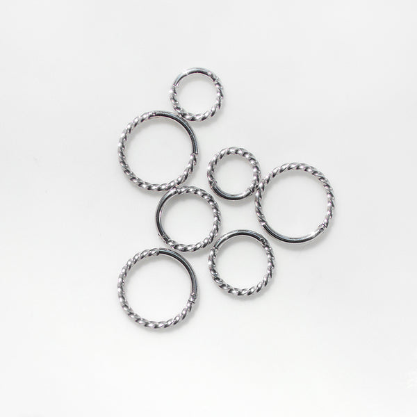 Twist Clicker Segment Ring- Stainless Steel