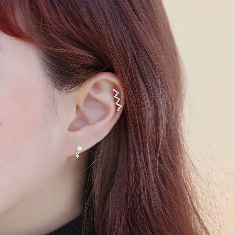Zigzag Cartilage Earring